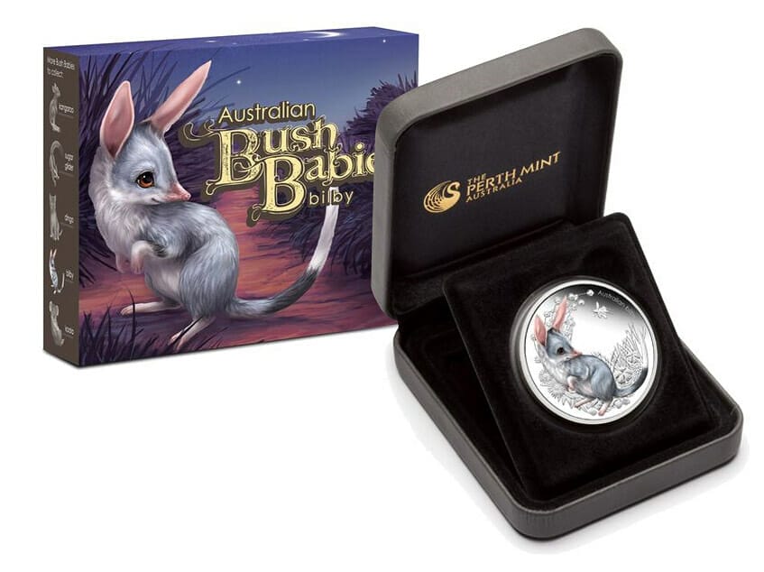 Australian Bush Babies Bilby coin and packaging