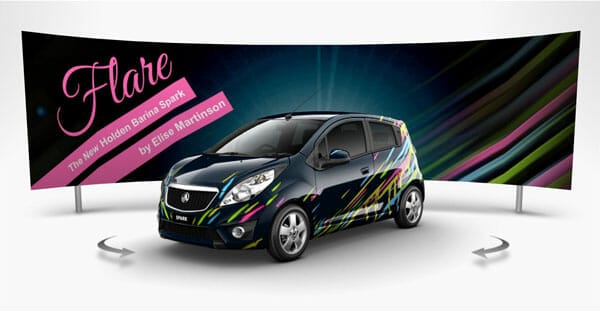 Holden barina spark entry flare by elise martinson