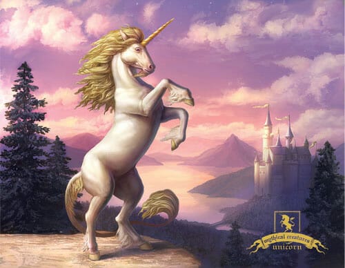 Mythical Creatures silver coin series postcard