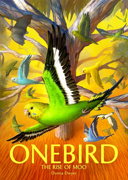 Onebird book cover illustration close up