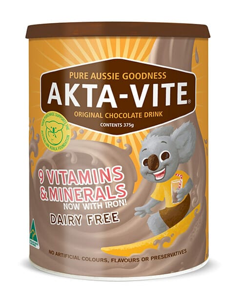 Akta-Vite Koala Packaging Illustration shown on can