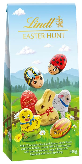 Lindt & Sprungli Assorted packaging illustrations Mock Up