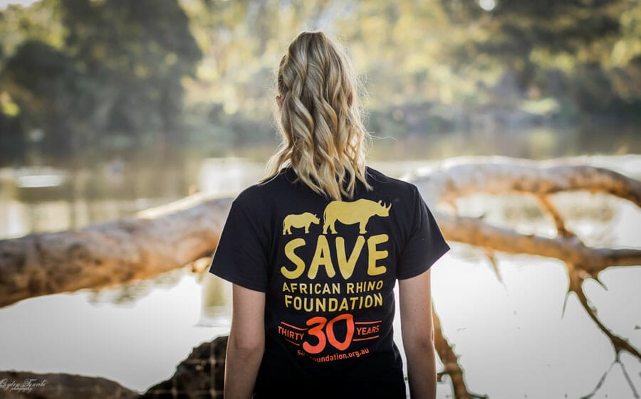 SAVE African Rhino Foundation 30 years tshirt design