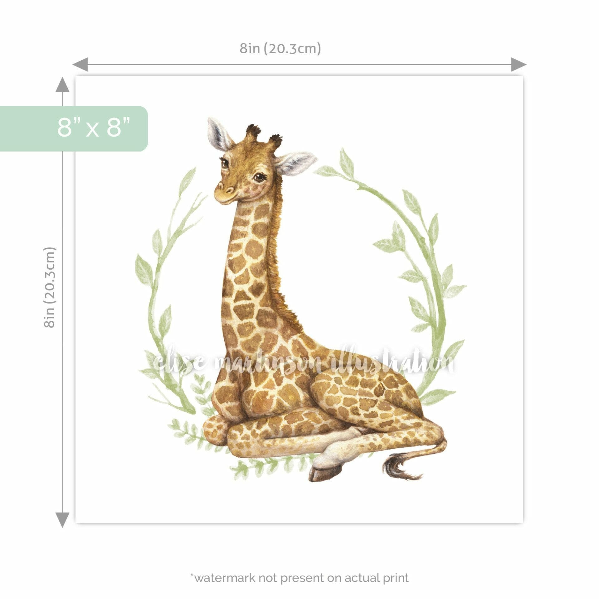 Wild Animal Babies - Giraffe Print 