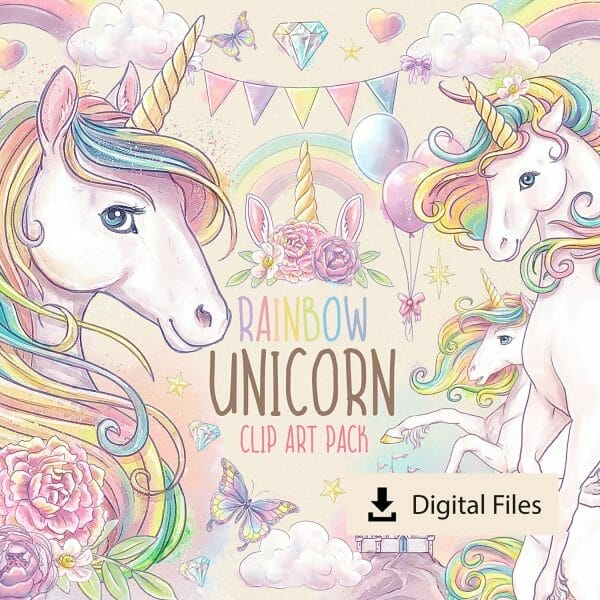 Rainbow Unicorn Clipart