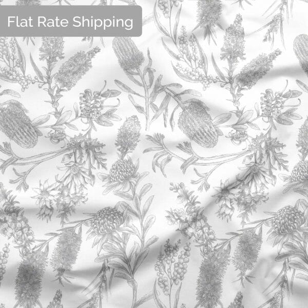 Little Aussie Friends Fabric - AlloverFloral - 50cm
