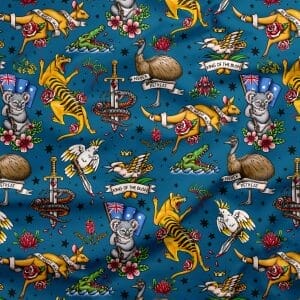 Australian Tattoo Fabric