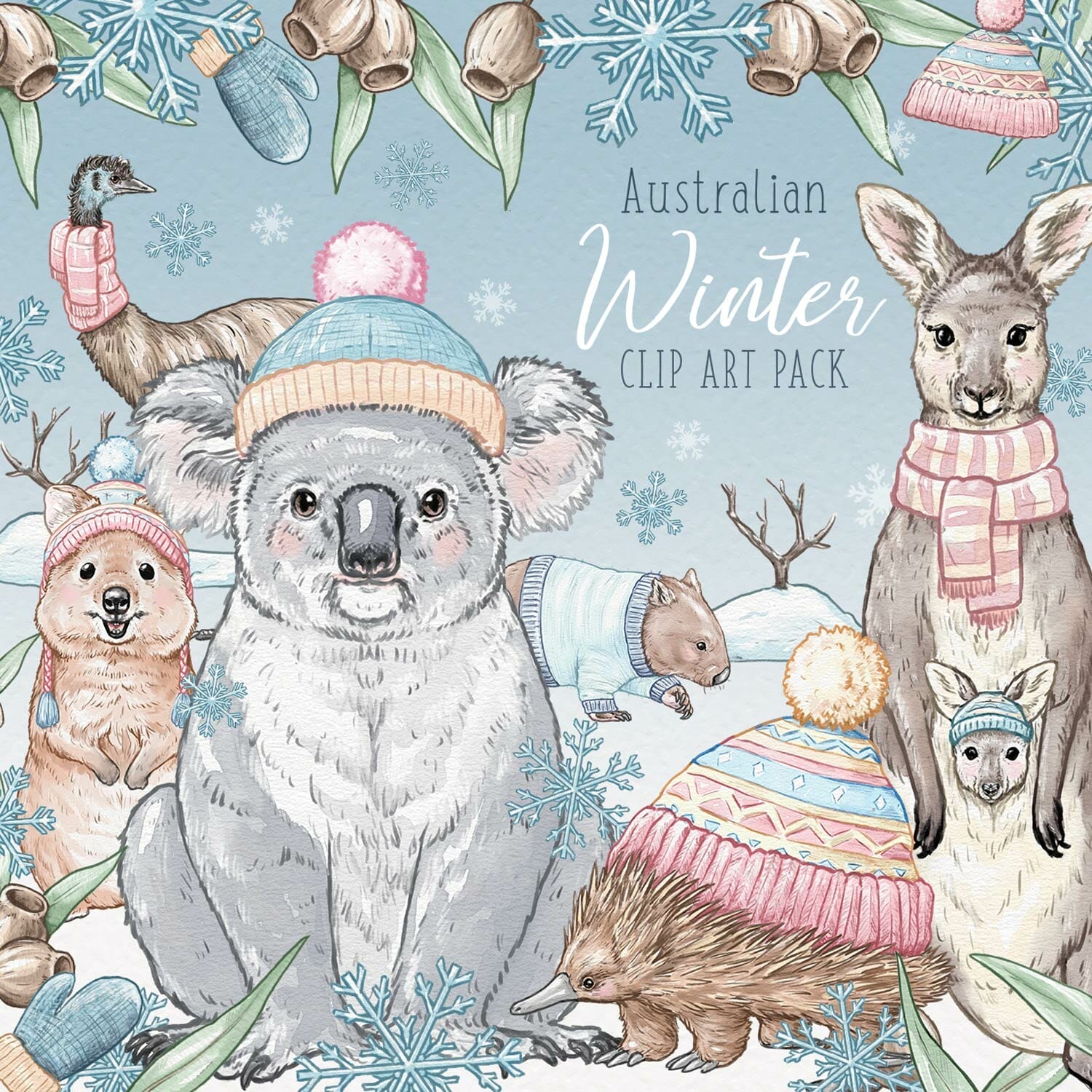 australia winter clipart for kids