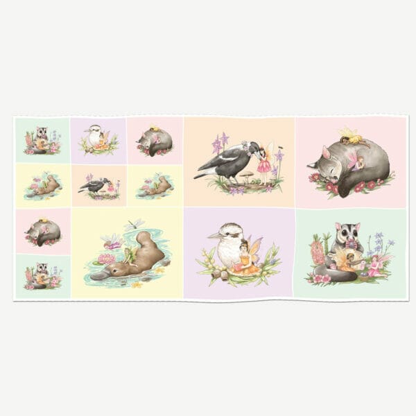 Australian fairy friends assorted panels