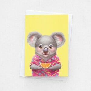 Koala greeting card
