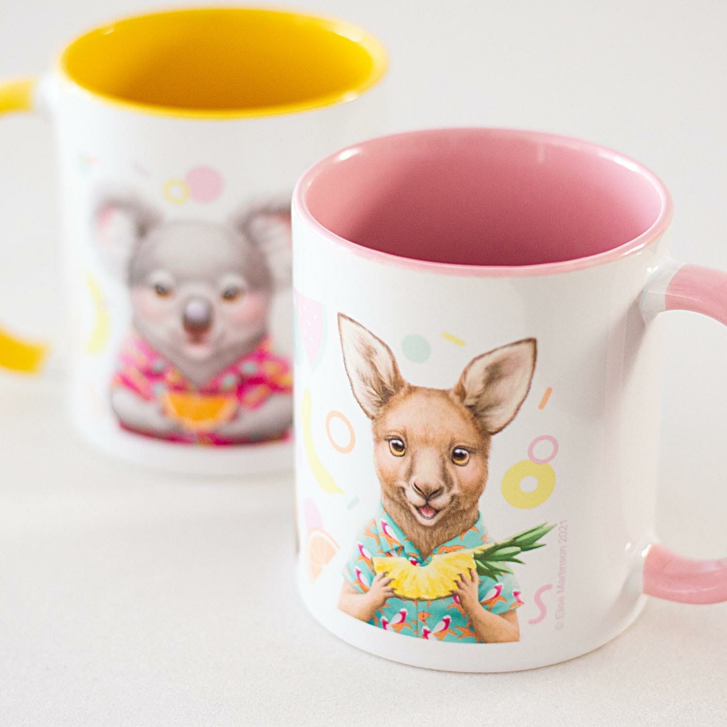 Australian Animal Summer Mugs - Www.elisemartinson.com