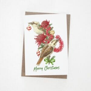 kookaburra christmas card