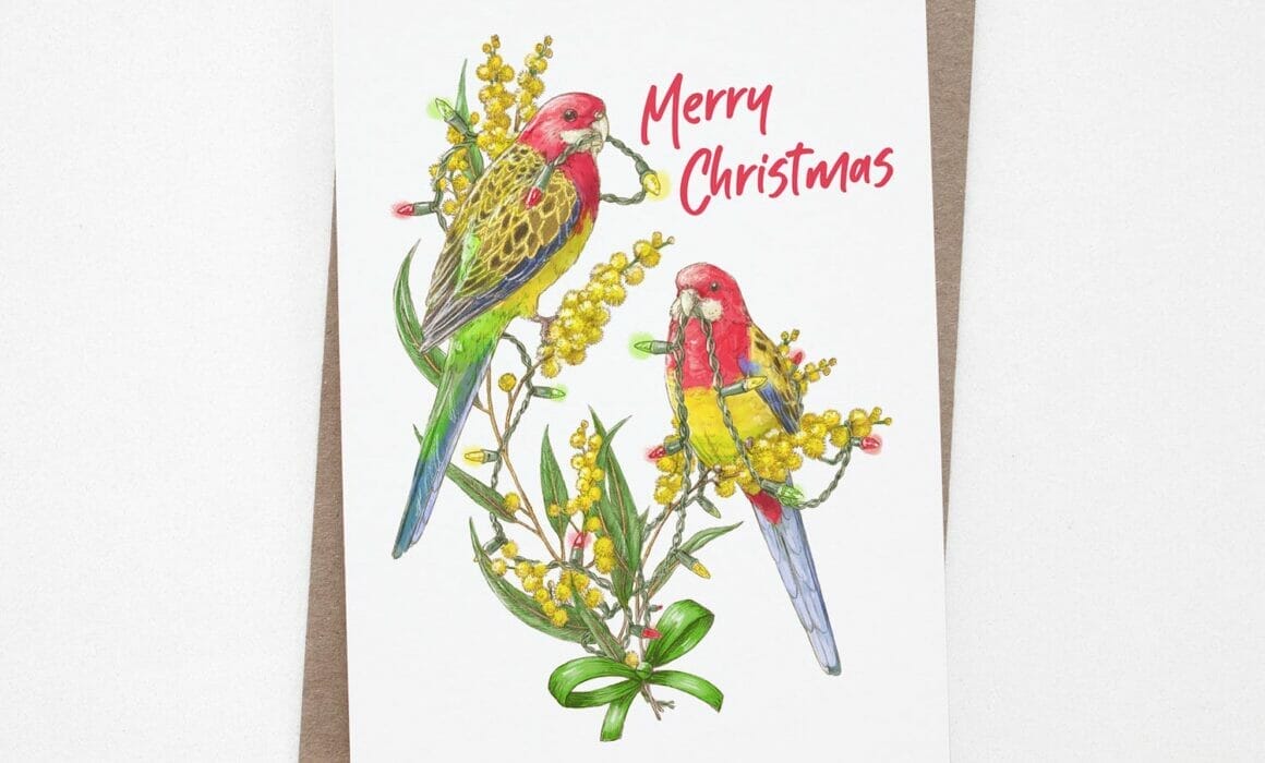 rosella christmas card