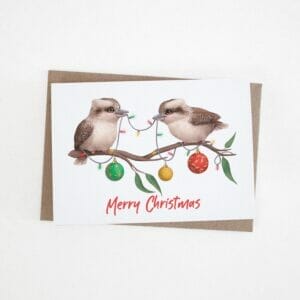 kookaburra christmas card