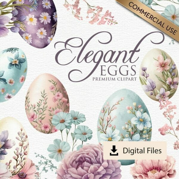 Elegant Eggs Clipart Main Image